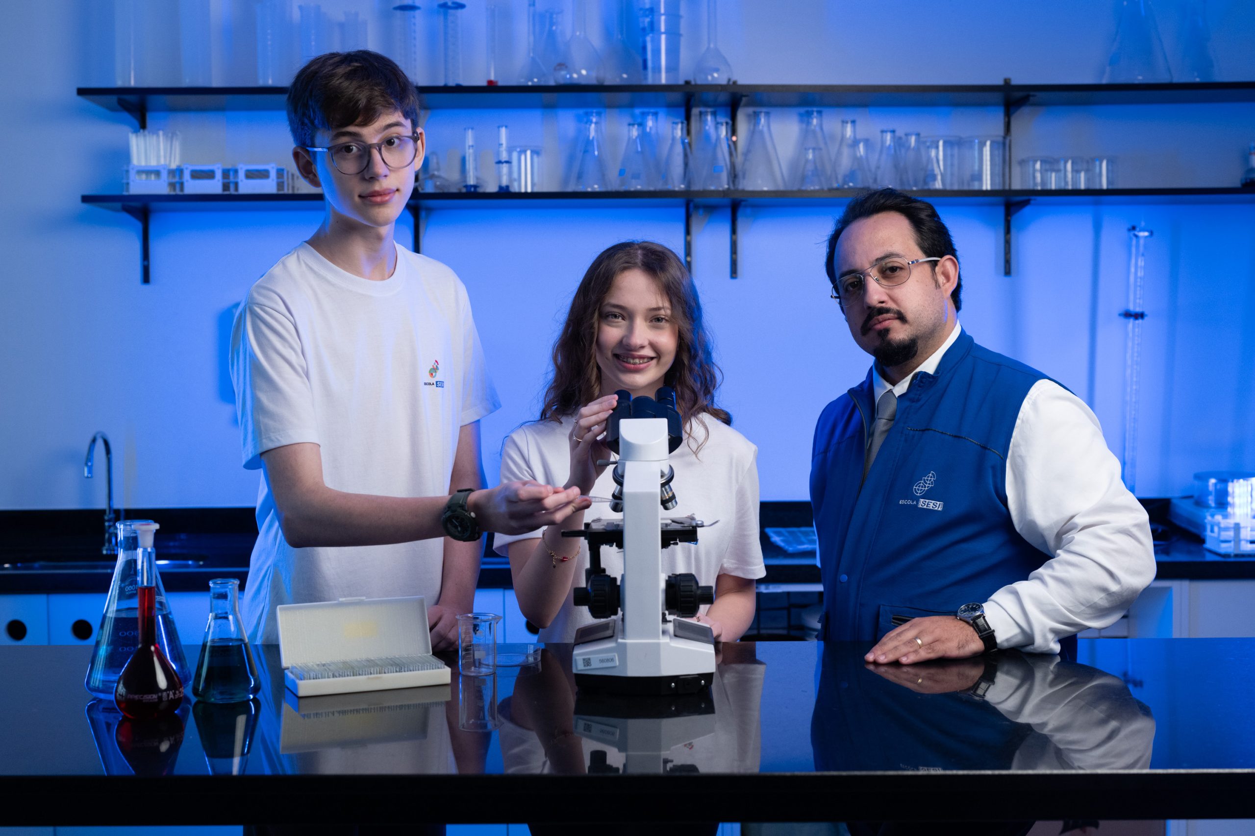 Foto de estudantes Escola Sesi