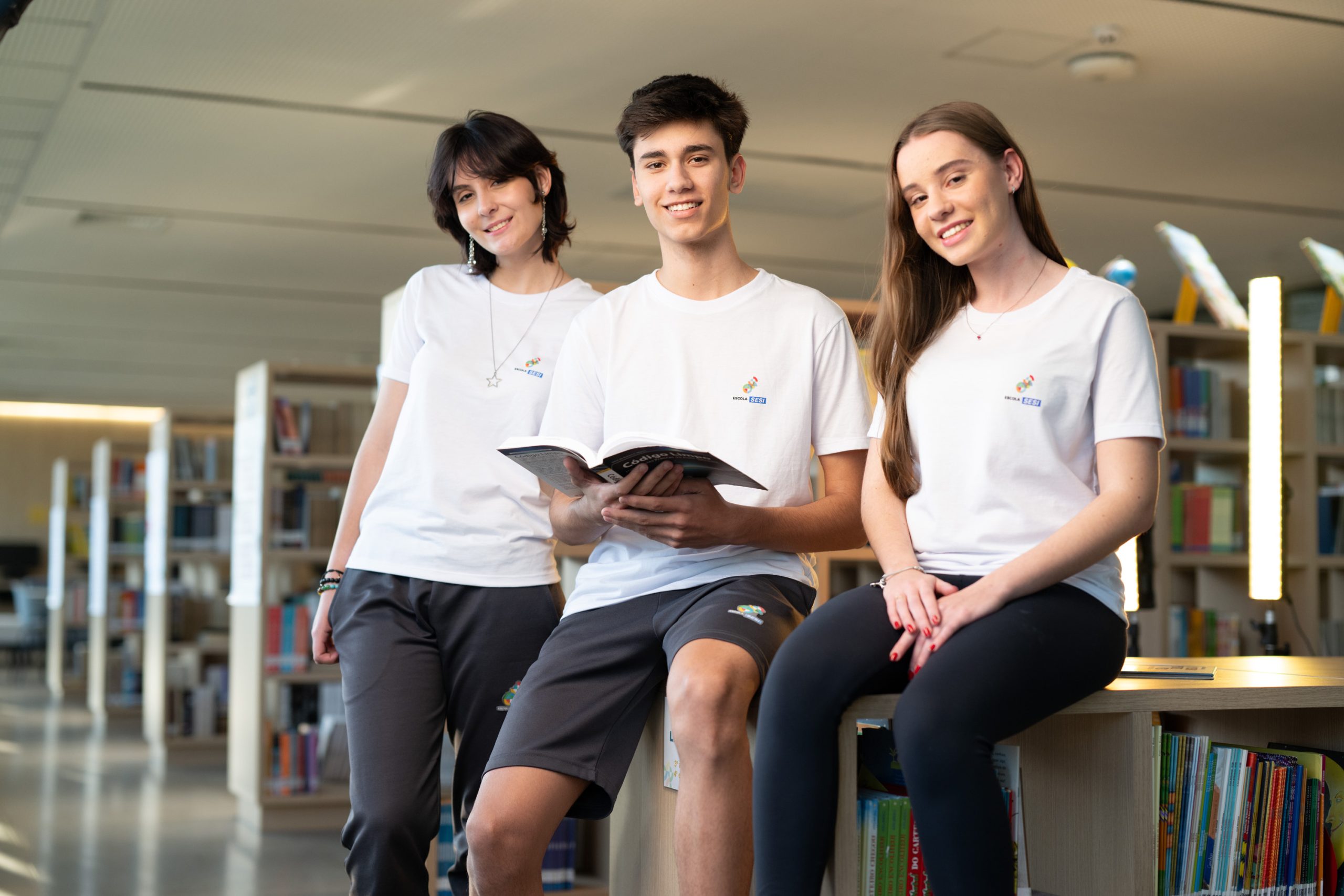 Foto de estudantes Escola Sesi