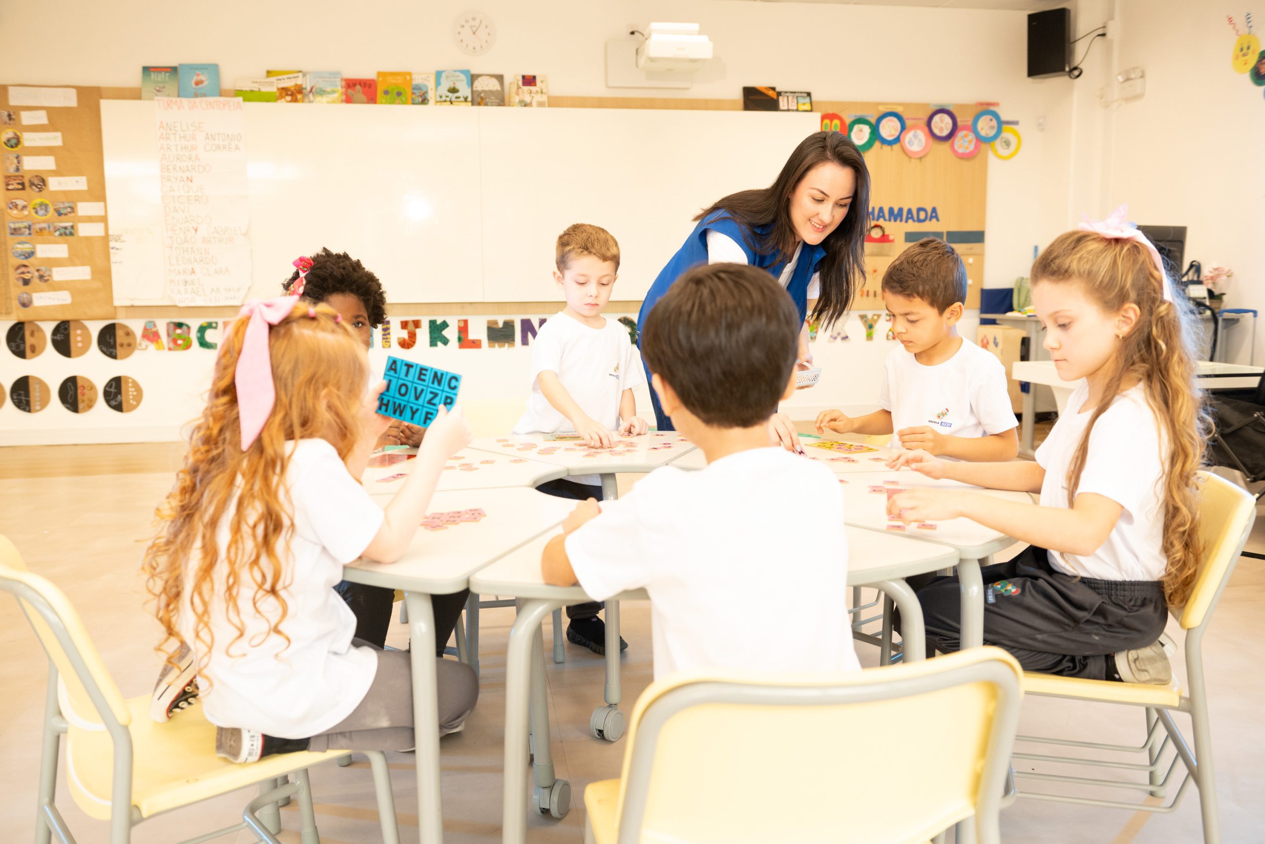 Foto de estudantes Escola Sesi