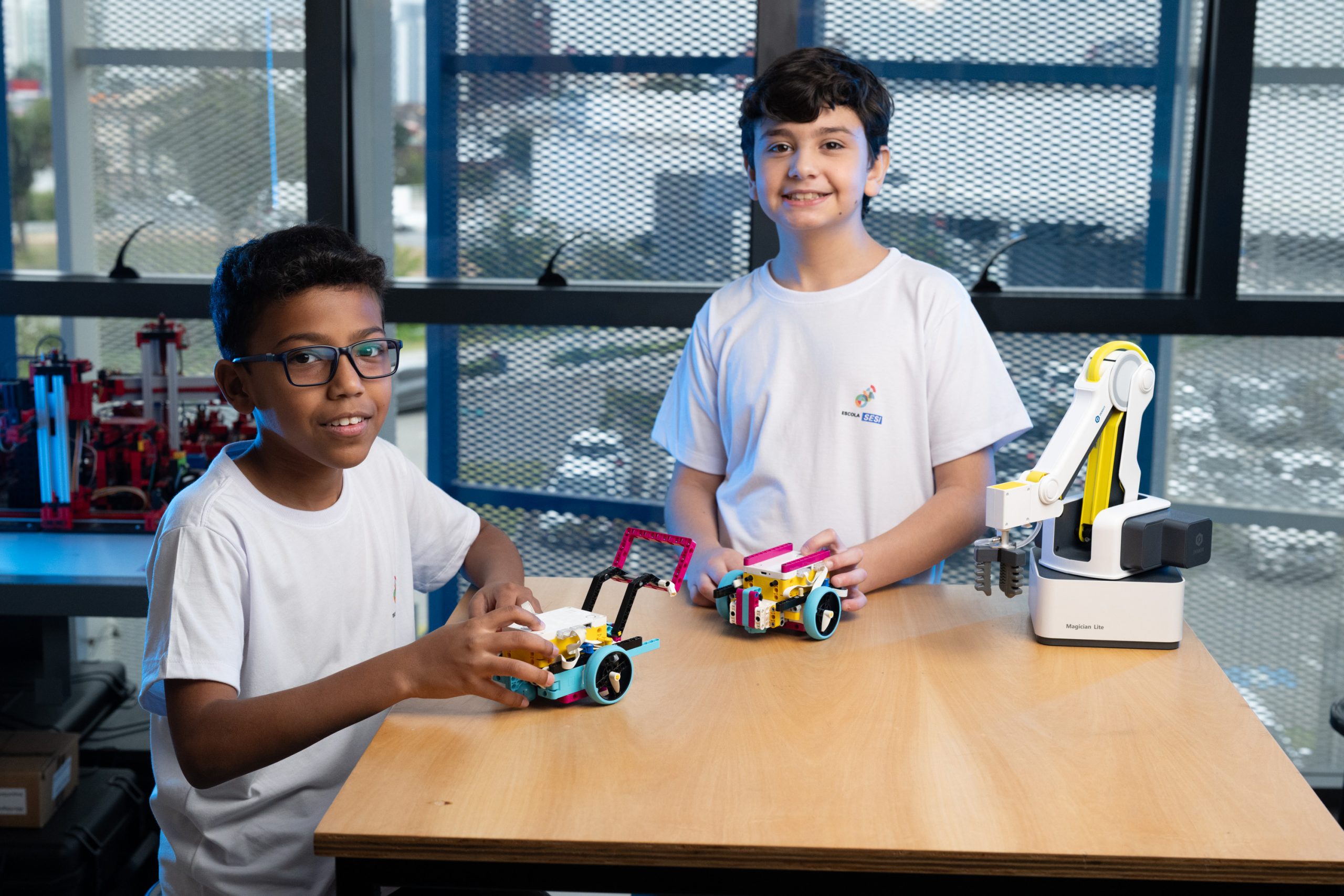 Foto de estudantes Escola Sesi