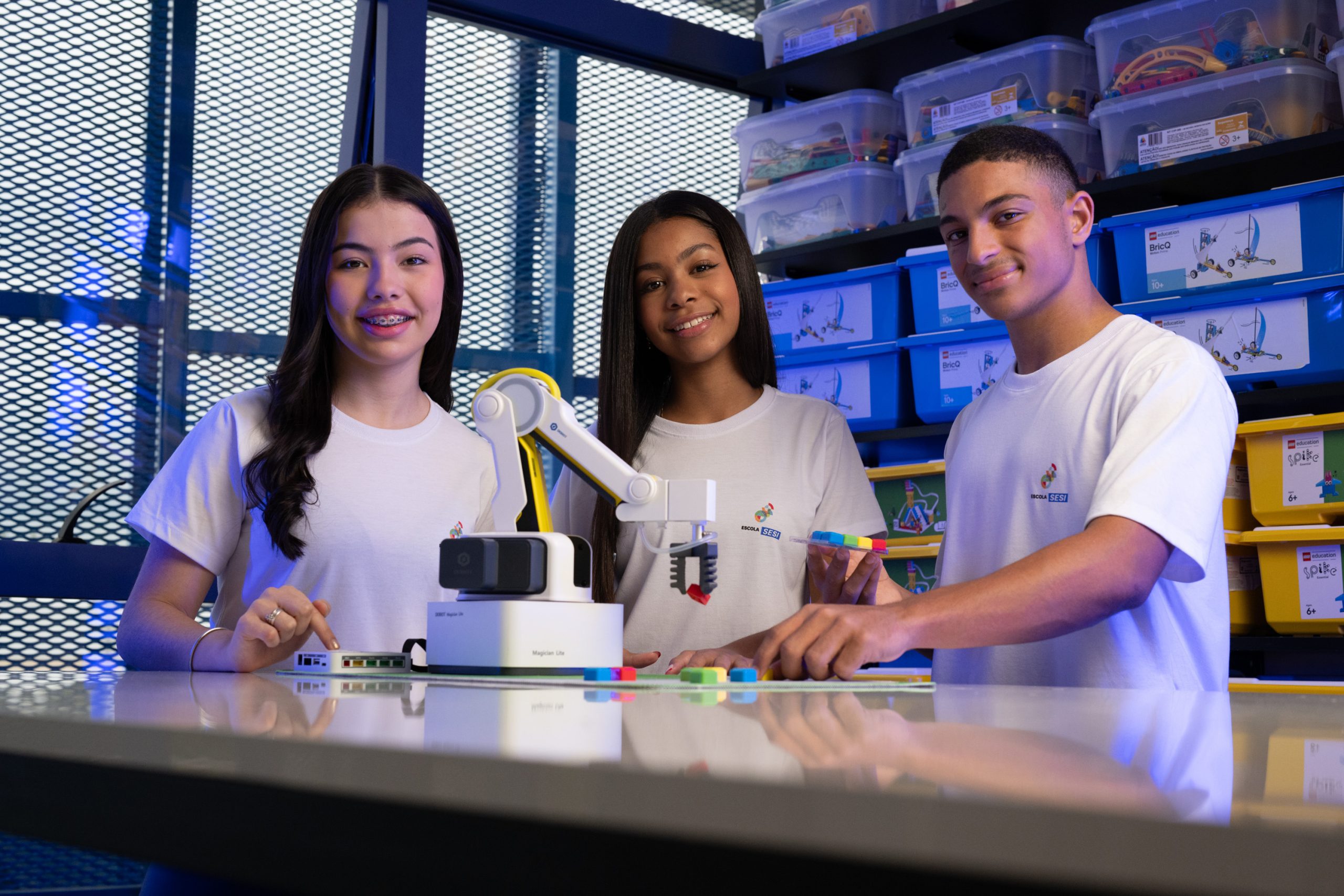 Foto de estudantes Escola Sesi