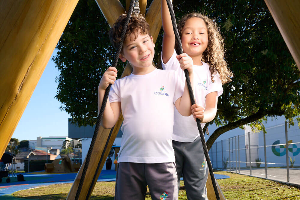Foto de estudantes Escola Sesi