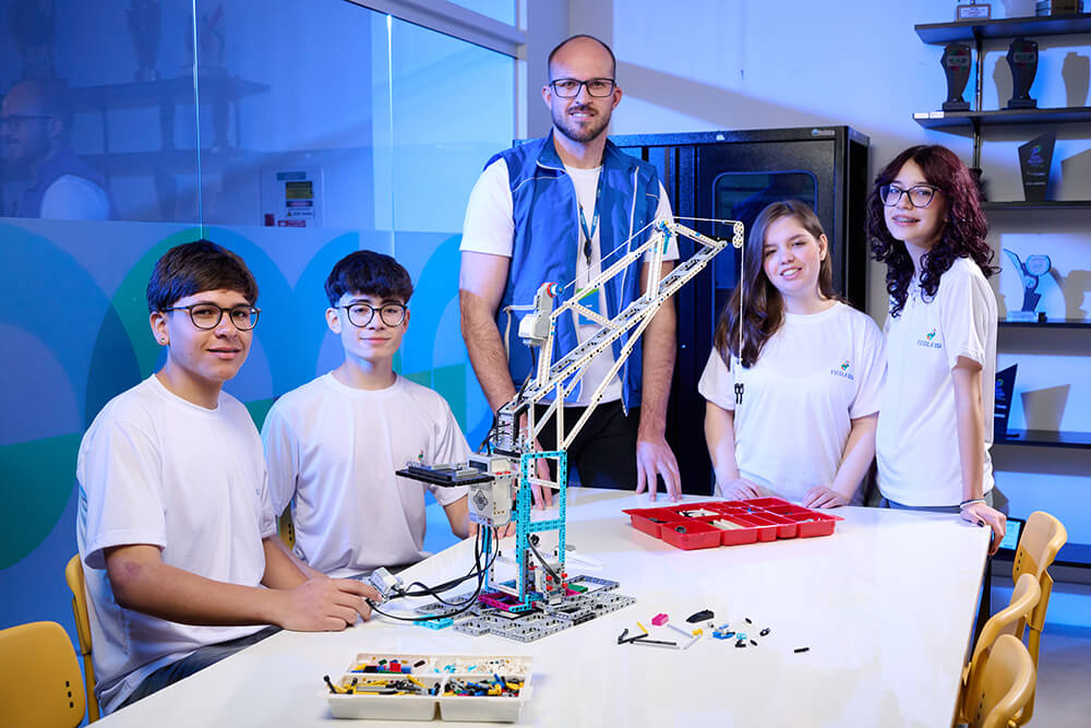 Foto de estudantes Escola Sesi
