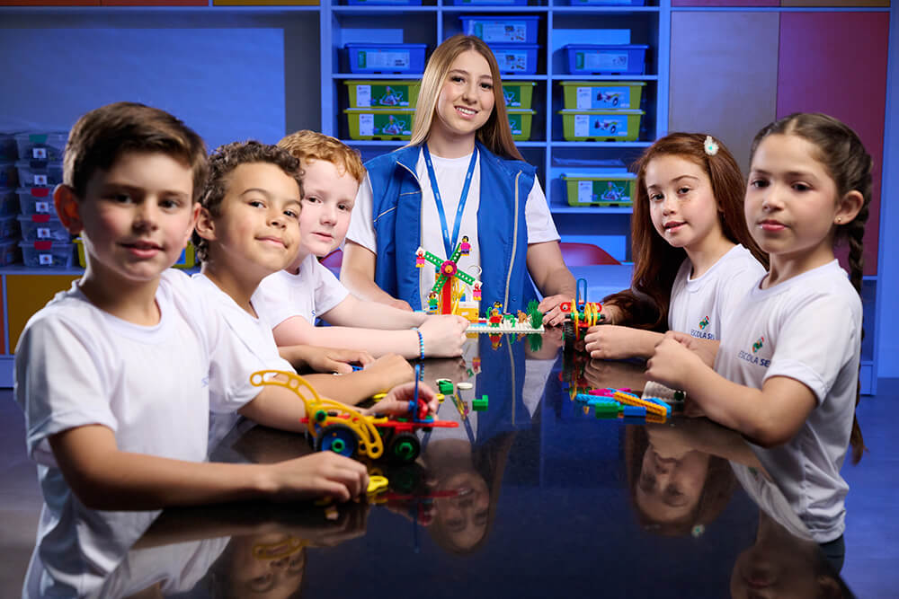 Foto de estudantes Escola Sesi
