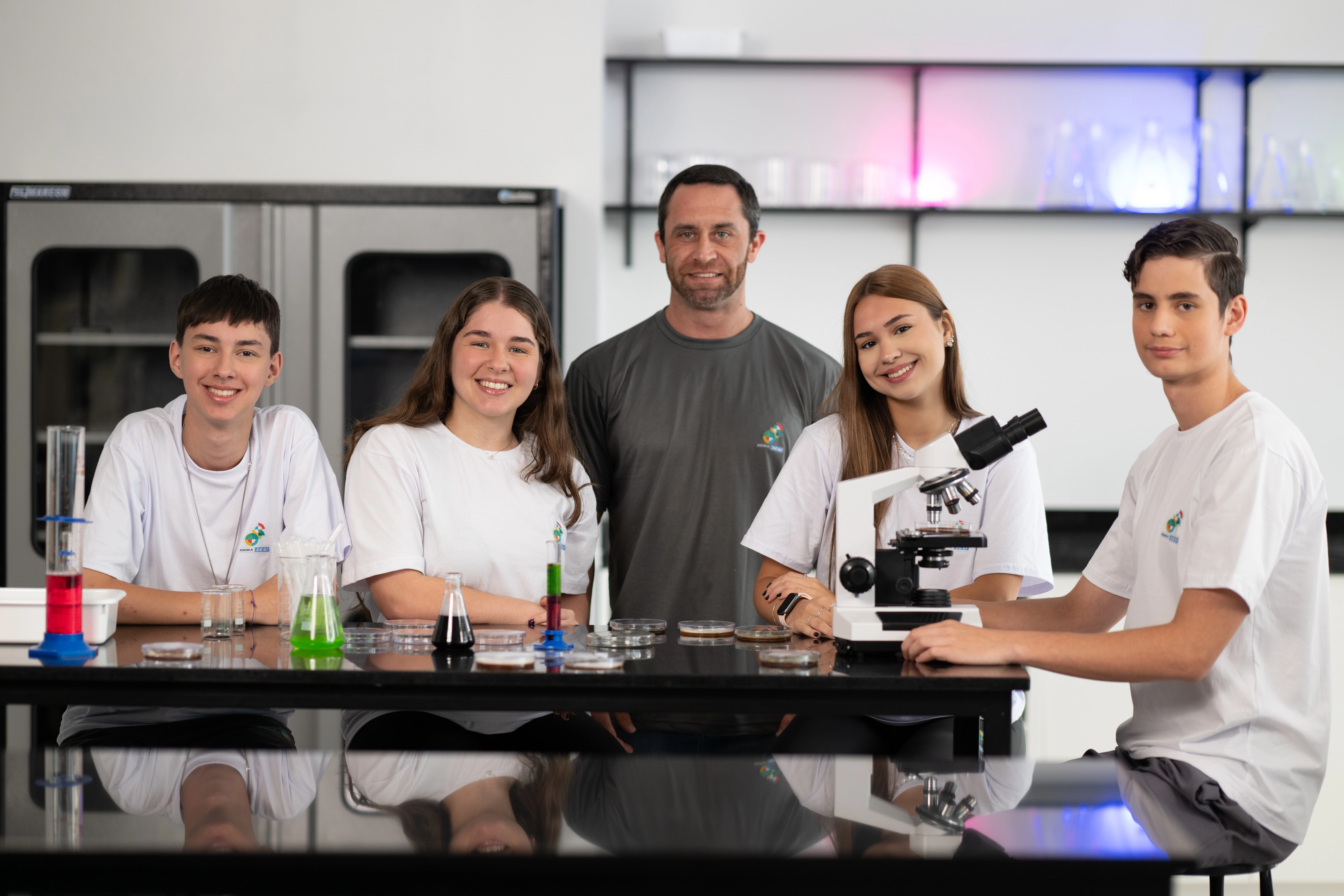 Foto de alunos Escola Sesi